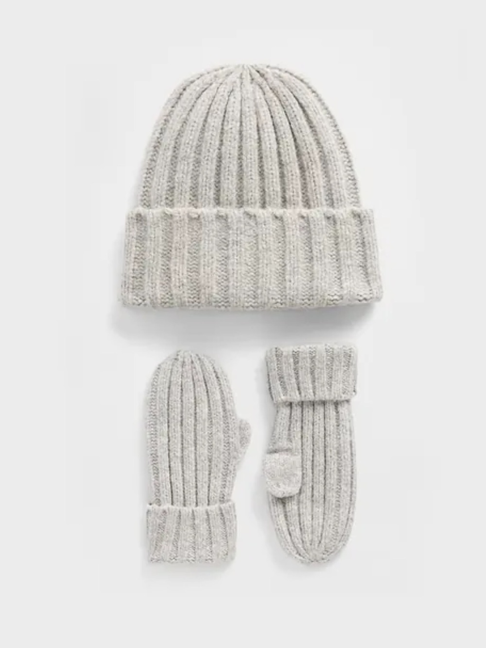 Baby & Toddler CashSoft Rib Beanie & Mittens Set